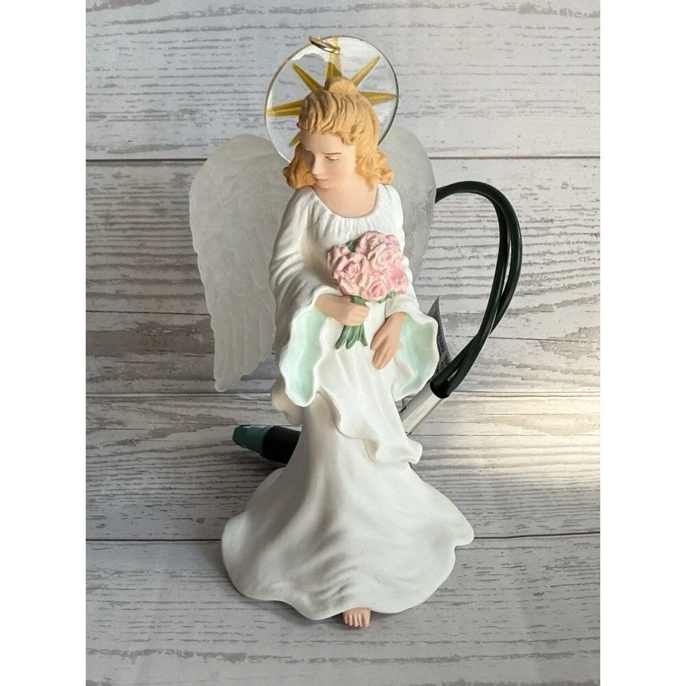 Vintage 1997 Hallmark Keepsake Glowing Angel Magic Lighted Christmas Ornament